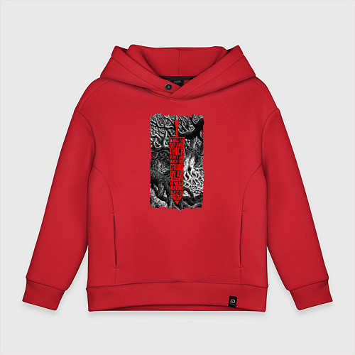 Детское худи оверсайз BERSERK SWORD БЕРСЕРК МЕЧ / Красный – фото 1