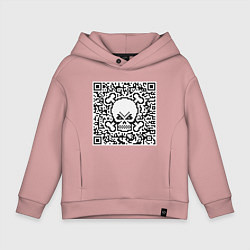 Детское худи оверсайз QR Skull