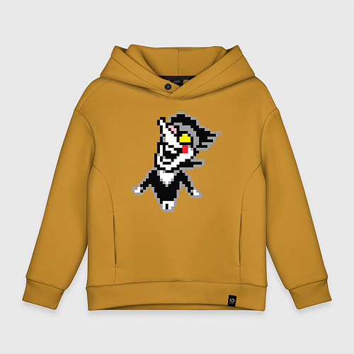 Детское худи оверсайз Spamton Deltarune Спамтон Дельтарун / Горчичный – фото 1