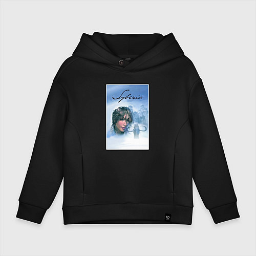Детское худи оверсайз Syberia Сиберия / Черный – фото 1