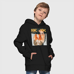 Толстовка оверсайз детская КИС-КИС Вайб, цвет: черный — фото 2