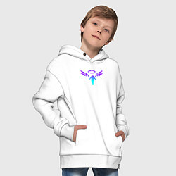 Толстовка оверсайз детская WALHALLA TEAM NEON LOGO ТОКИЙСКИЕ МСТИТЕЛИ, цвет: белый — фото 2