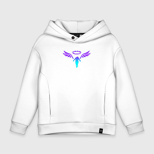 Детское худи оверсайз WALHALLA TEAM NEON LOGO ТОКИЙСКИЕ МСТИТЕЛИ / Белый – фото 1