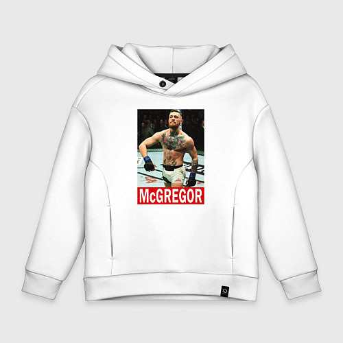 Детское худи оверсайз Конор МакГрегор McGregor / Белый – фото 1
