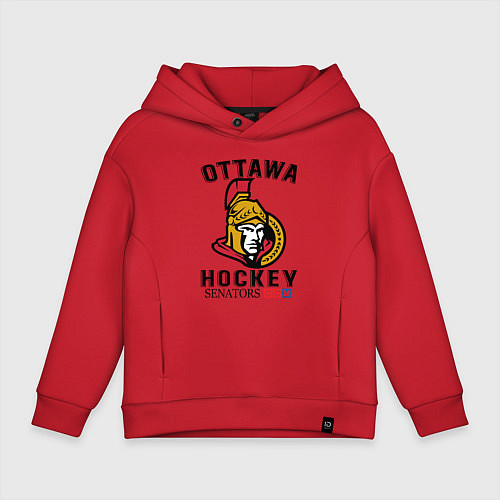 Детское худи оверсайз OTTAWA SENATORS ОТТАВА СЕНАТОРЗ / Красный – фото 1