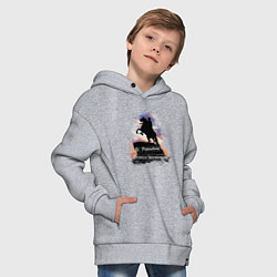 Толстовка оверсайз детская Санкт-Петербург Медный всадник, цвет: меланж — фото 2