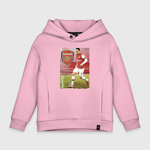 Детское худи оверсайз Arsenal, Mesut Ozil / Светло-розовый – фото 1