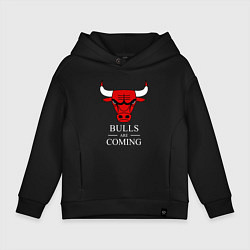 Детское худи оверсайз Chicago Bulls are coming Чикаго Буллз