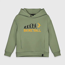 Толстовка оверсайз детская Basketball Fly, цвет: авокадо