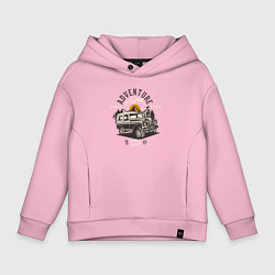 Детское худи оверсайз Путешествие на джипе