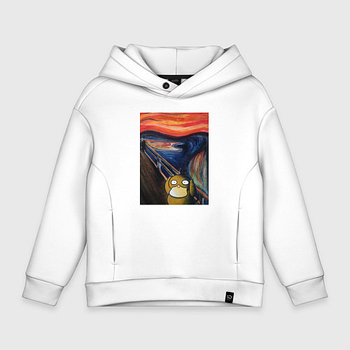 Детское худи оверсайз ПСАЙДАК КРИК / Белый – фото 1