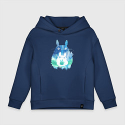 Детское худи оверсайз Семья кроликов Акварель