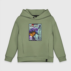 Детское худи оверсайз Евангелион eva 01 робот