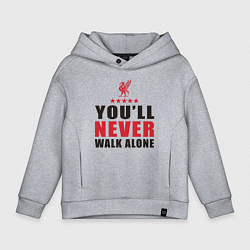 Детское худи оверсайз Liverpool - Never Walk Alone