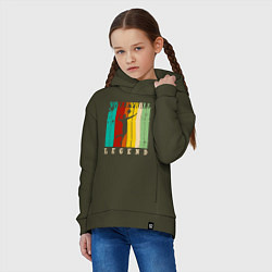 Толстовка оверсайз детская Volleyball Color, цвет: хаки — фото 2