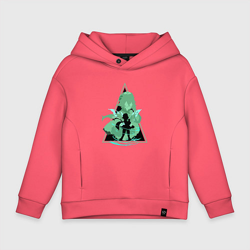 Детское худи оверсайз Геншин Impact SucroseСахароза / Коралловый – фото 1