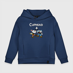 Детское худи оверсайз Cuphead веселые чашечки