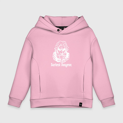 Детское худи оверсайз Darkest Dungeon Темнейшее подземелье / Светло-розовый – фото 1