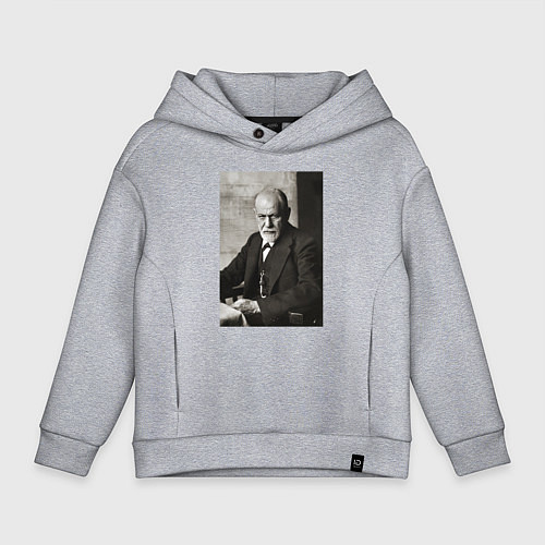 Детское худи оверсайз Casual freud / Меланж – фото 1