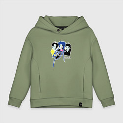 Толстовка оверсайз детская Soda Stereo, цвет: авокадо