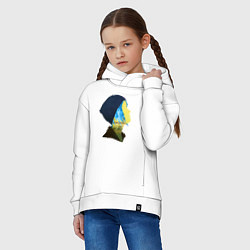 Толстовка оверсайз детская Профиль Хлои, цвет: белый — фото 2