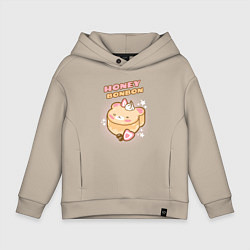 Толстовка оверсайз детская Honey Bonbon, цвет: миндальный
