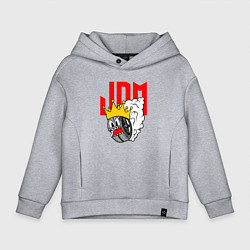 Толстовка оверсайз детская JDM Wheel King, цвет: меланж