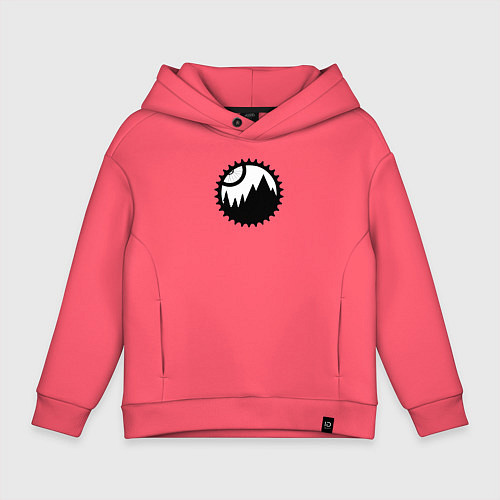 Детское худи оверсайз Mtb logo / Коралловый – фото 1
