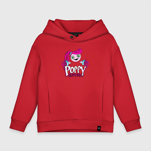 Детское худи оверсайз Poppy Playtime Мама Длинные Ноги / Красный – фото 1