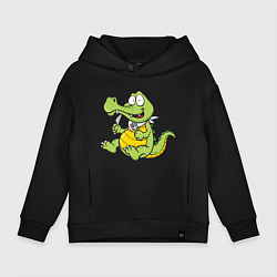 Детское худи оверсайз Hungry Crocodile