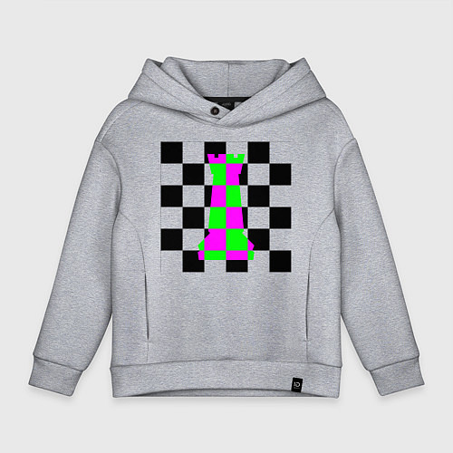 Детское худи оверсайз Ладья / Меланж – фото 1