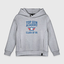 Толстовка оверсайз детская TOP GUN Academy Class of 85, цвет: меланж