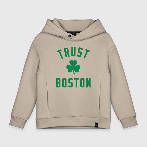 Детское худи оверсайз Trust Boston / Миндальный – фото 1