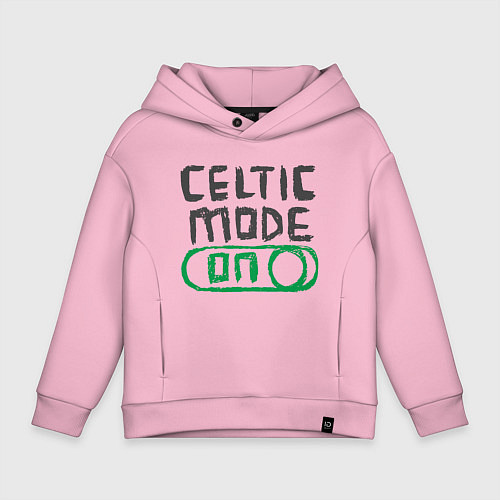 Детское худи оверсайз Celtic Mode On / Светло-розовый – фото 1