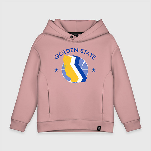 Детское худи оверсайз Golden State Game / Пыльно-розовый – фото 1