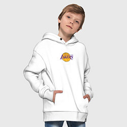 Толстовка оверсайз детская Лос-Анджелес Лейкерс NBA, цвет: белый — фото 2
