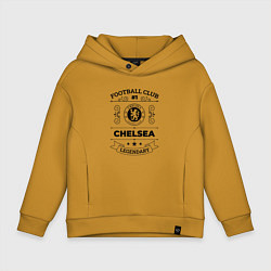 Толстовка оверсайз детская Chelsea: Football Club Number 1 Legendary, цвет: горчичный