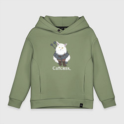 Толстовка оверсайз детская Котьмак, цвет: авокадо