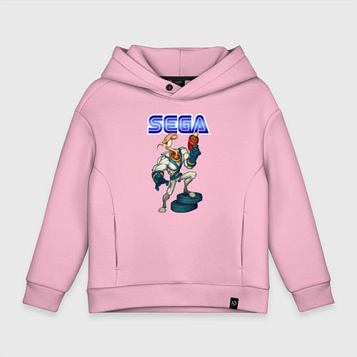 Детское худи оверсайз SEGA - Jim / Светло-розовый – фото 1