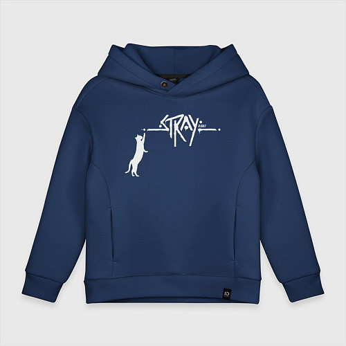 Детское худи оверсайз Stray Street / Тёмно-синий – фото 1