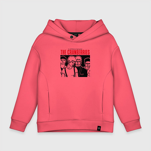 Детское худи оверсайз Sus 50 mejores canciones - The Cranberries / Коралловый – фото 1