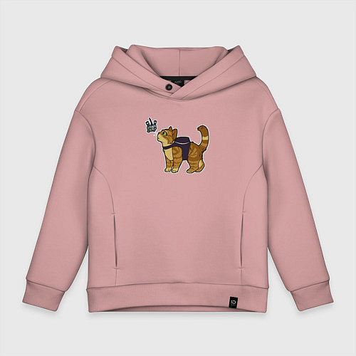 Детское худи оверсайз Милый бродяга / Пыльно-розовый – фото 1