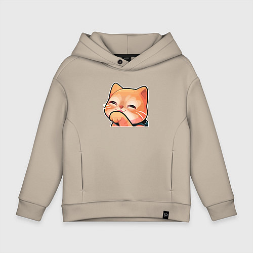 Детское худи оверсайз Милашка бродяга / Миндальный – фото 1