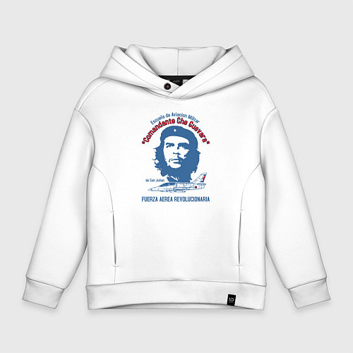 Детское худи оверсайз Академия ВВС Кубы / Белый – фото 1