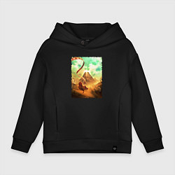 Детское худи оверсайз Бегущий герой - Journey