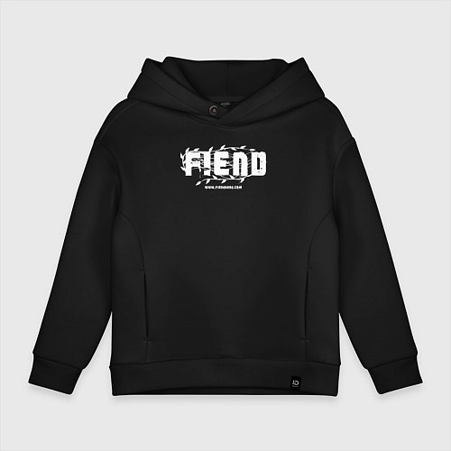 Детское худи оверсайз FIEND The Blooming Tremble / Черный – фото 1
