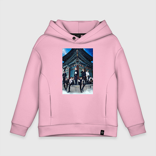 Детское худи оверсайз Stray Kids Thunderous / Светло-розовый – фото 1