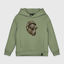 Детское худи оверсайз Шлем, очки и противогаз