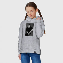Толстовка оверсайз детская Актёр Сергей Бодров-младший, цвет: меланж — фото 2