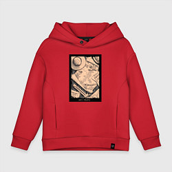 Толстовка оверсайз детская Карта приключений - Ван Пис, цвет: красный